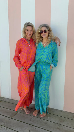 PALM BEACH BOYFRIEND TROUSERS / TORI ORANGE