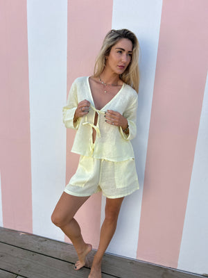 ITALIAN LINEN / LOUNGE SHORTS
