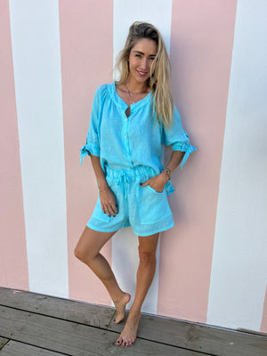 ITALIAN LINEN / LOUNGE SHORTS
