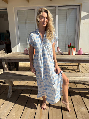 MARSEILLES MAXI DRESS / SUNKISSED BLUE