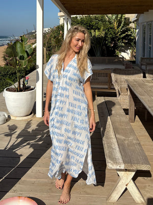 MARSEILLES MAXI DRESS / SUNKISSED BLUE