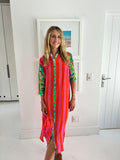 HAVANA LONG SHIRT DRESS / WATERMELON STRIPE