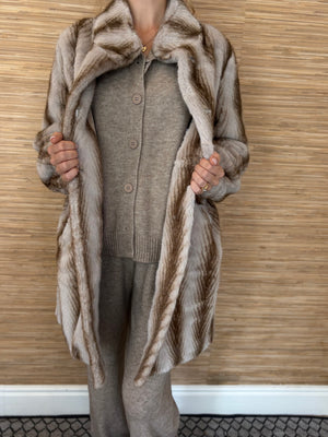 NEW YORK MID FAUX FUR COAT