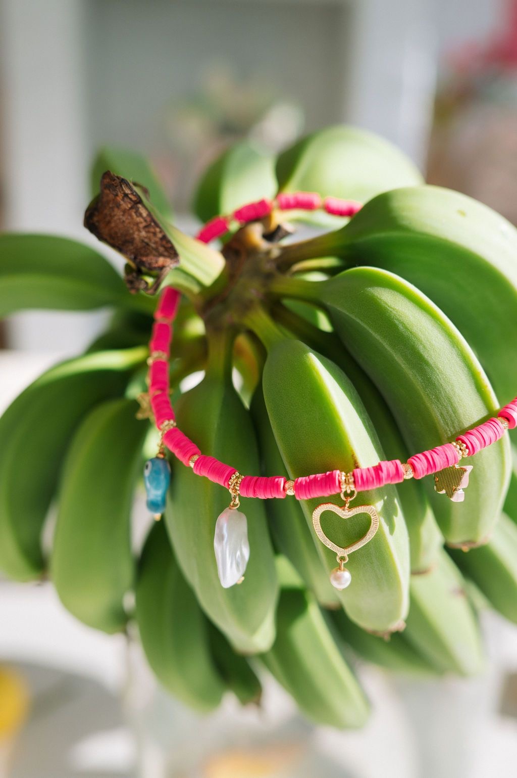LUMO PINK & CHARMS NECKLACE