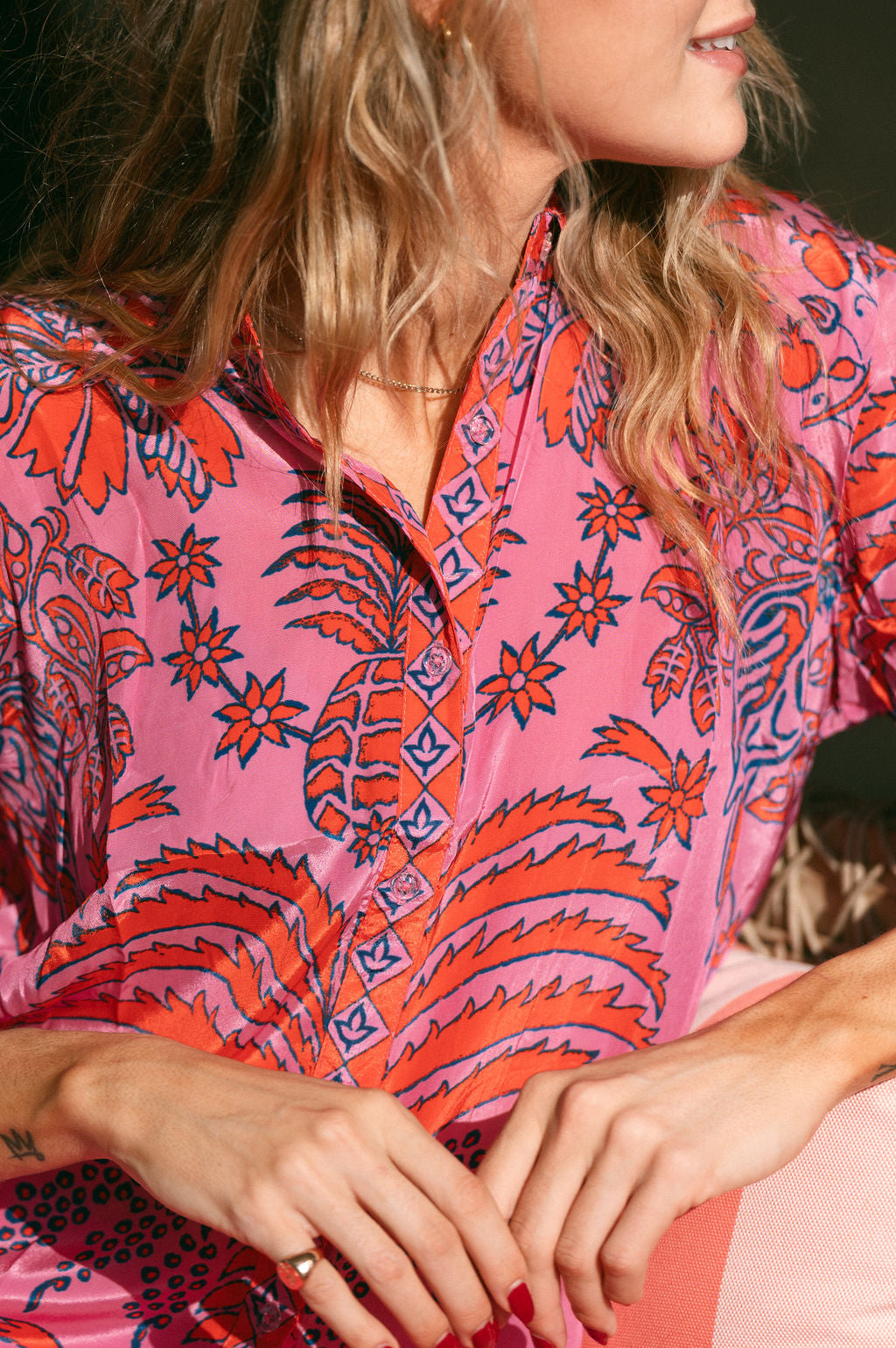 HAVANA SHIRT /  PINK RED PINE