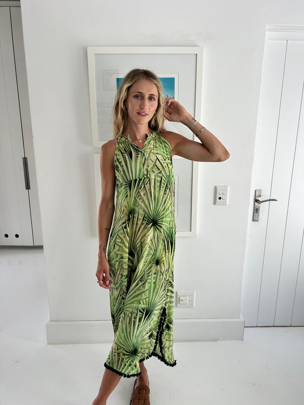HAVANA FRANCES DRESS / GREEN PALM