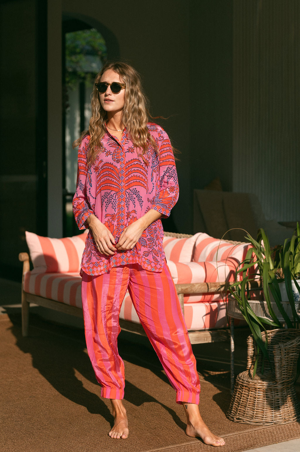 HAVANA SHIRT /  PINK RED PINE