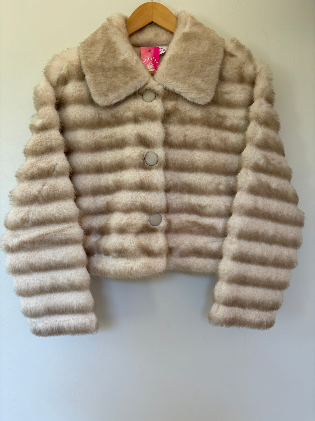 FAUX CHINCHILLA JACKET