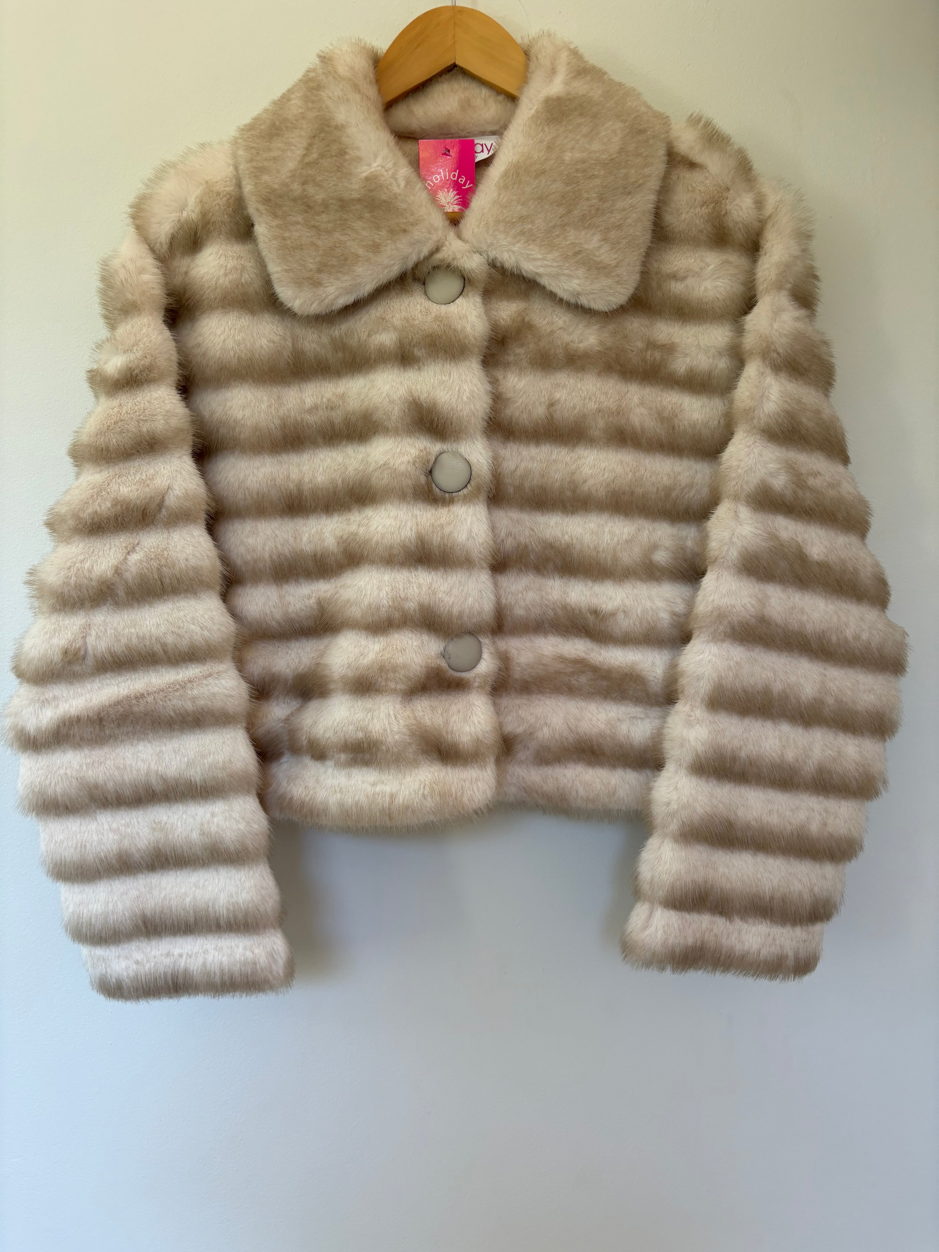 FAUX CHINCHILLA JACKET