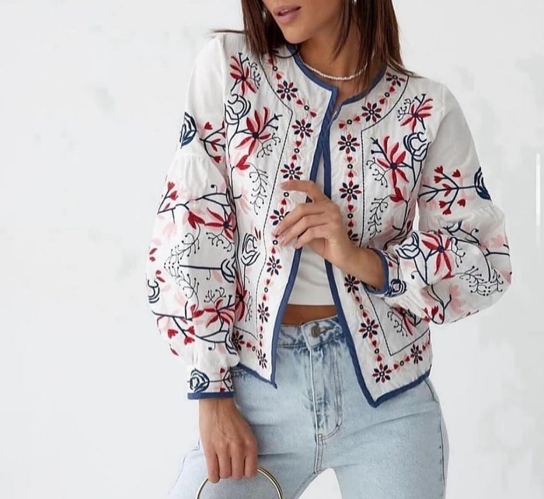 MULTI FLORAL COTTON JACKET