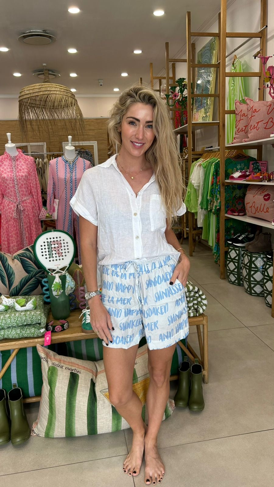 HOLI25 LOUNGE SHORTS/ SUNKISSED BLUE
