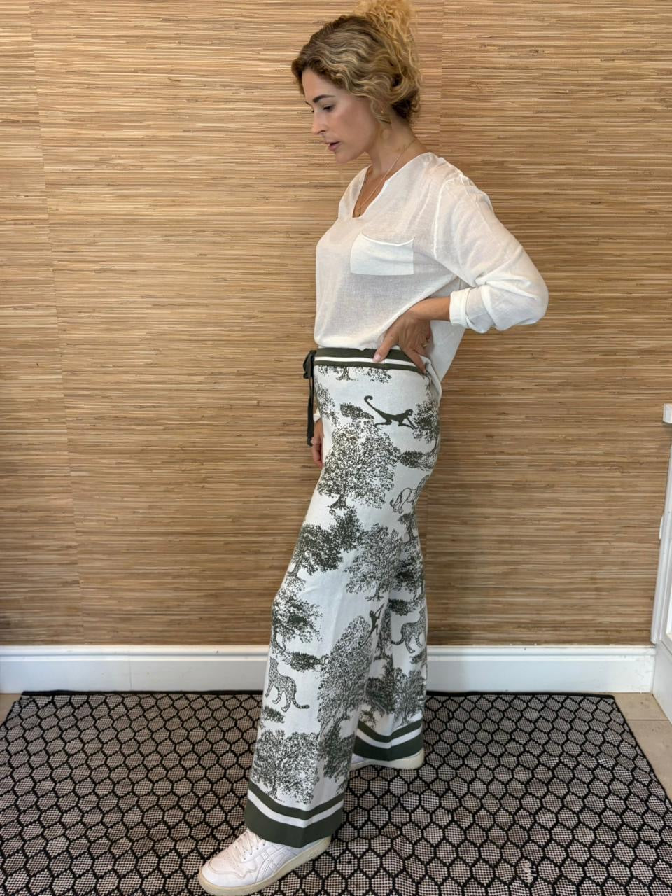 LION TOILE KNIT PANTS