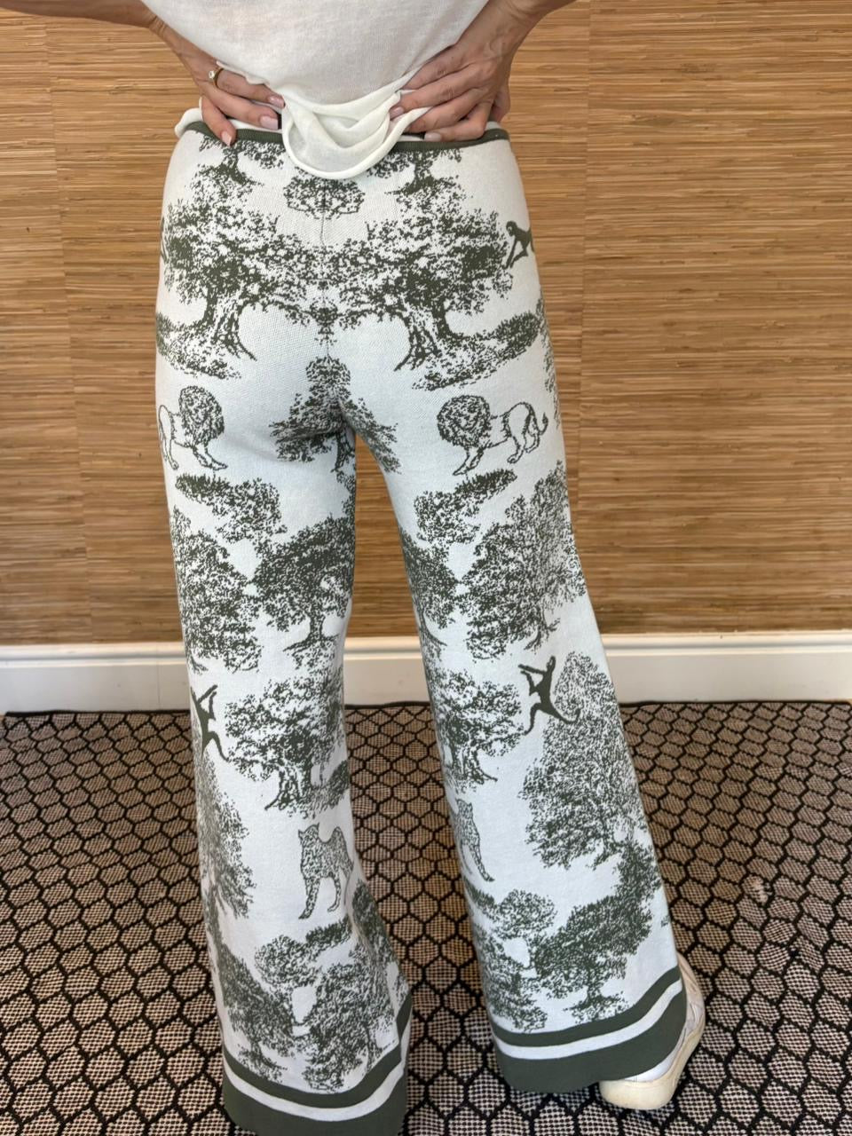 LION TOILE KNIT PANTS