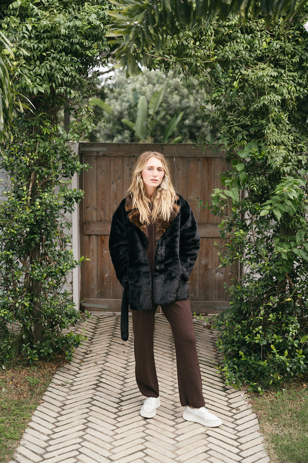EMILIA FAUX FUR CONTRAST JACKET