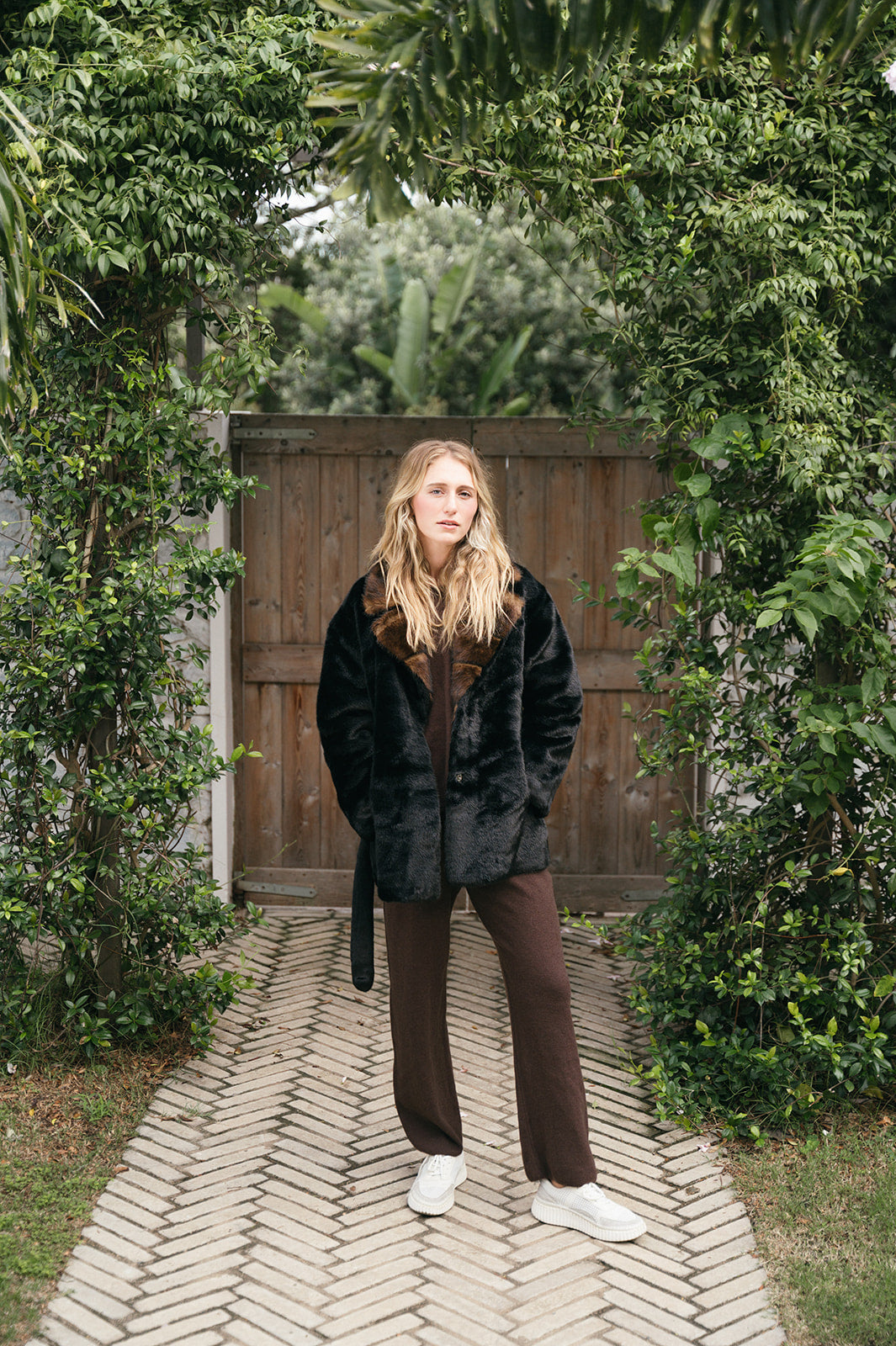 EMILIA FAUX FUR CONTRAST JACKET