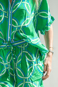 HAVANA SHORTS / GREEN TRELLACE