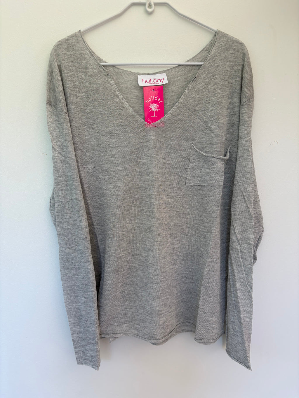 LIGHT POCKET KNIT TOP