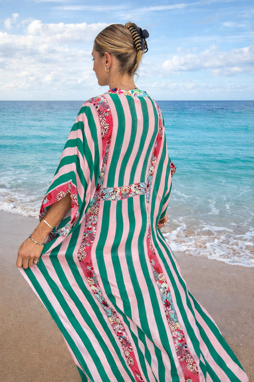 HAVANA VASIE KAFTAN / GREEN STRIPE
