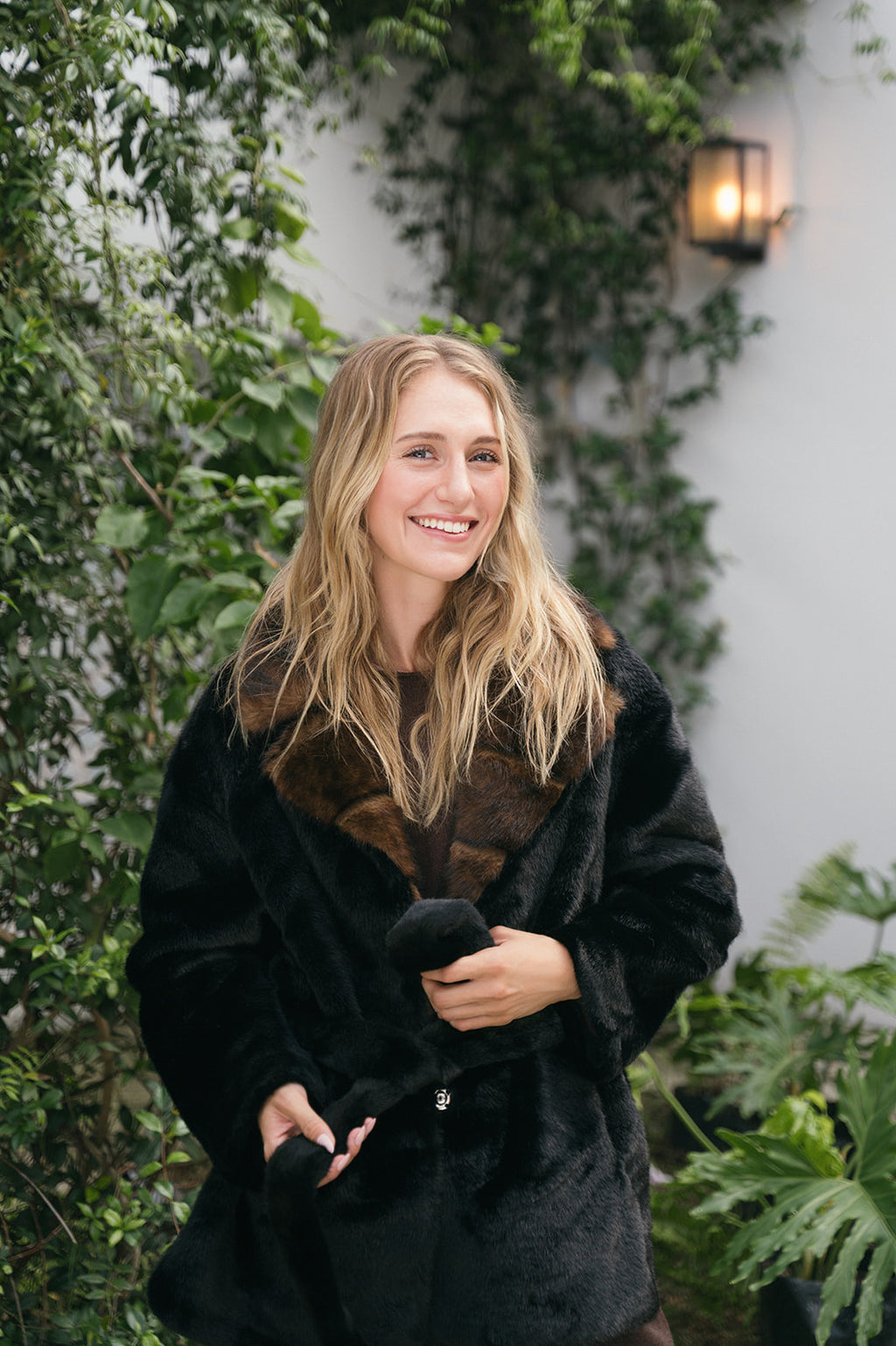 EMILIA FAUX FUR CONTRAST JACKET