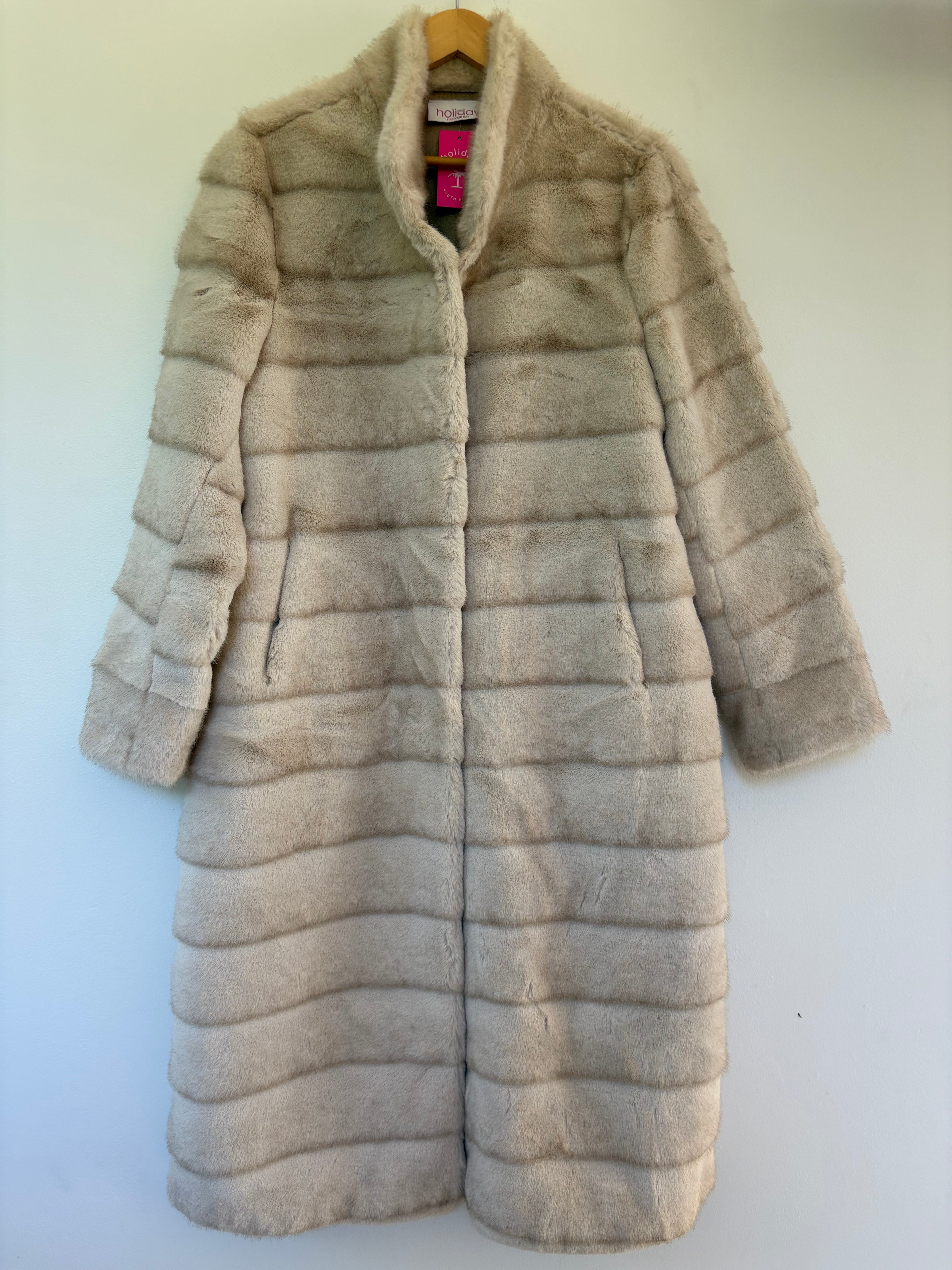 ANASTASIA LONG FAUX FUR COAT