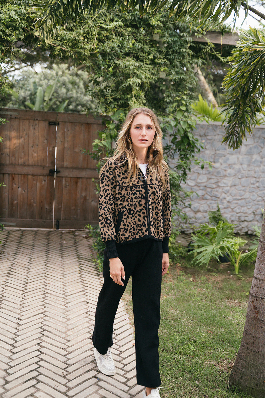 LUNA LEOPARD ZIP JACKET