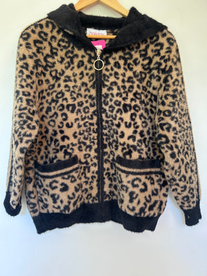 COCO ZIP ANIMAL PRINT JACKET