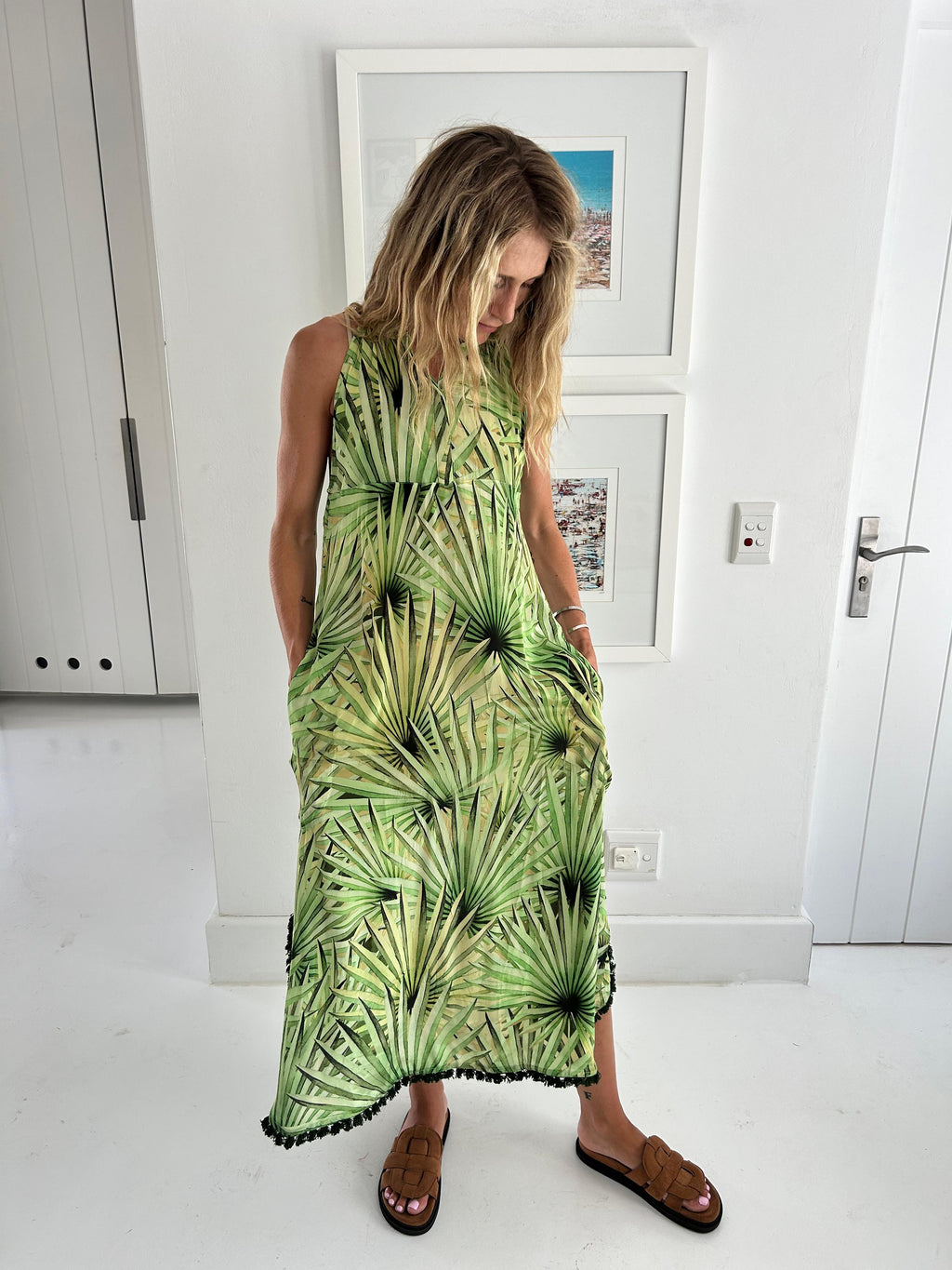 HAVANA FRANCES DRESS / GREEN PALM