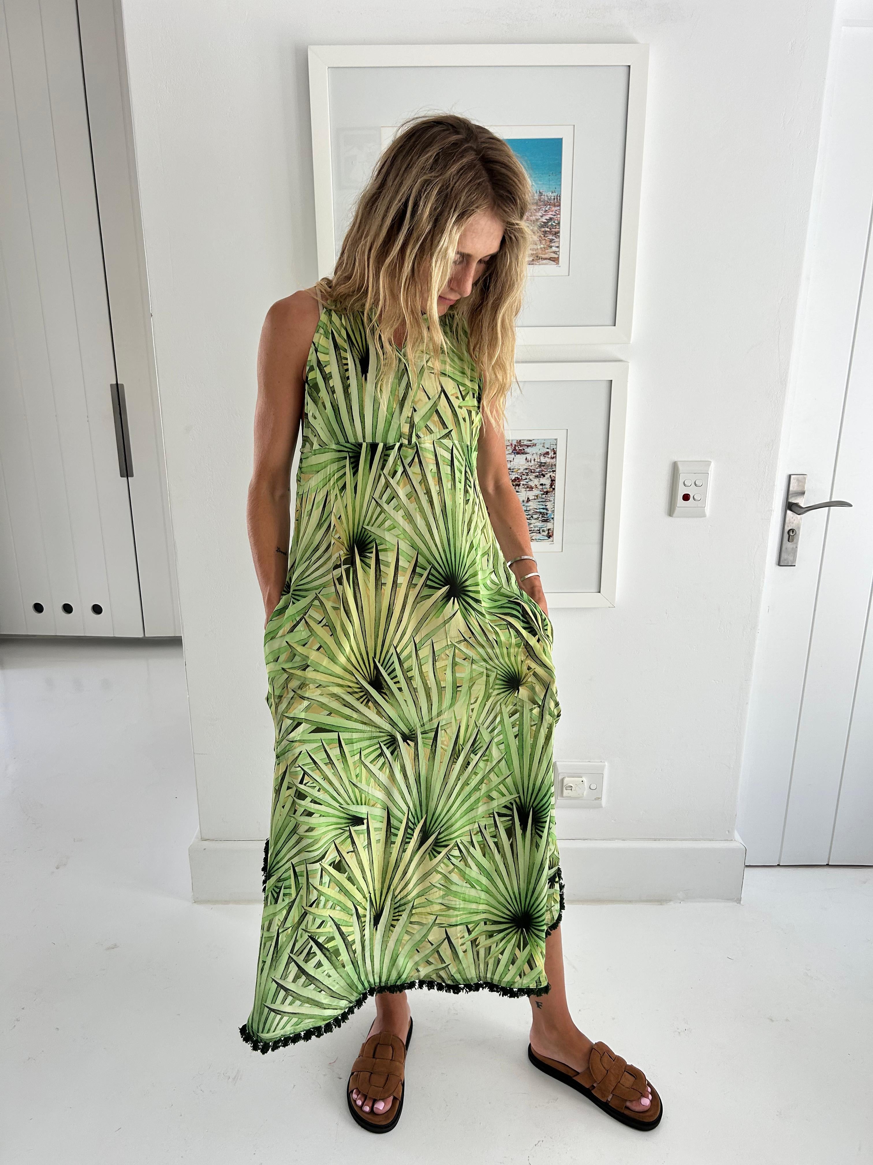 HAVANA FRANCES DRESS / GREEN PALM