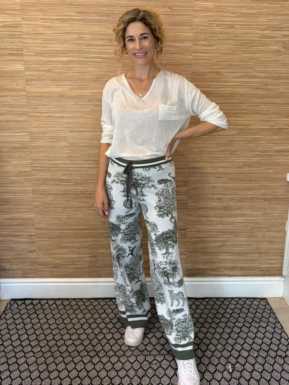 LION TOILE KNIT PANTS