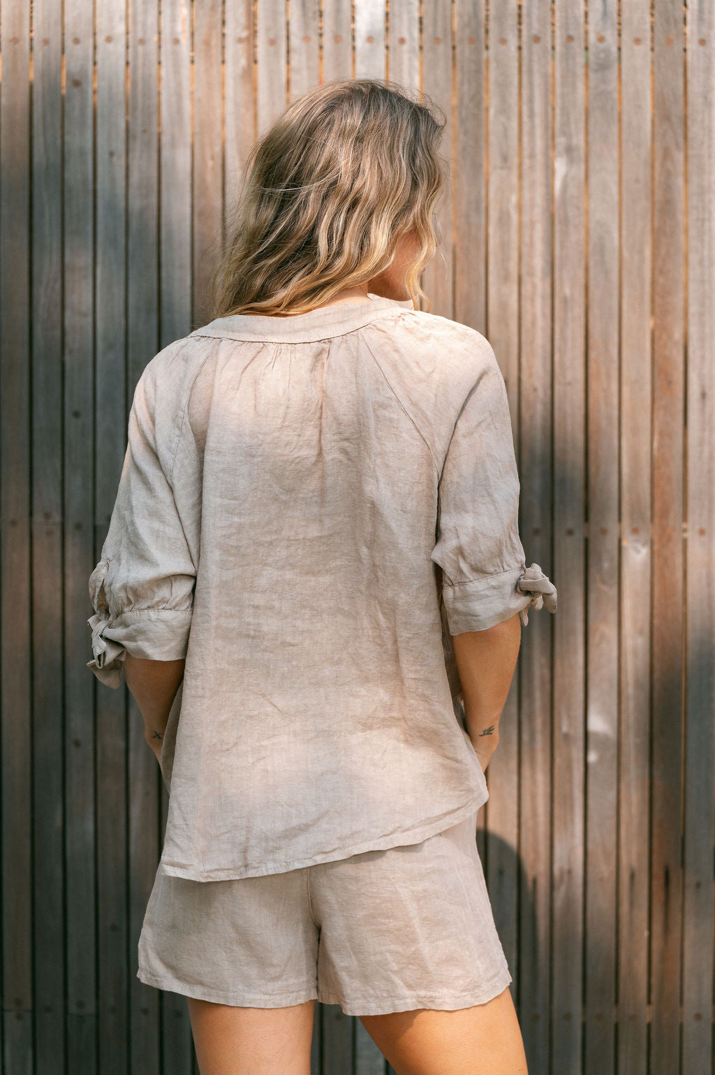 ITALIAN LINEN BOHO TOP
