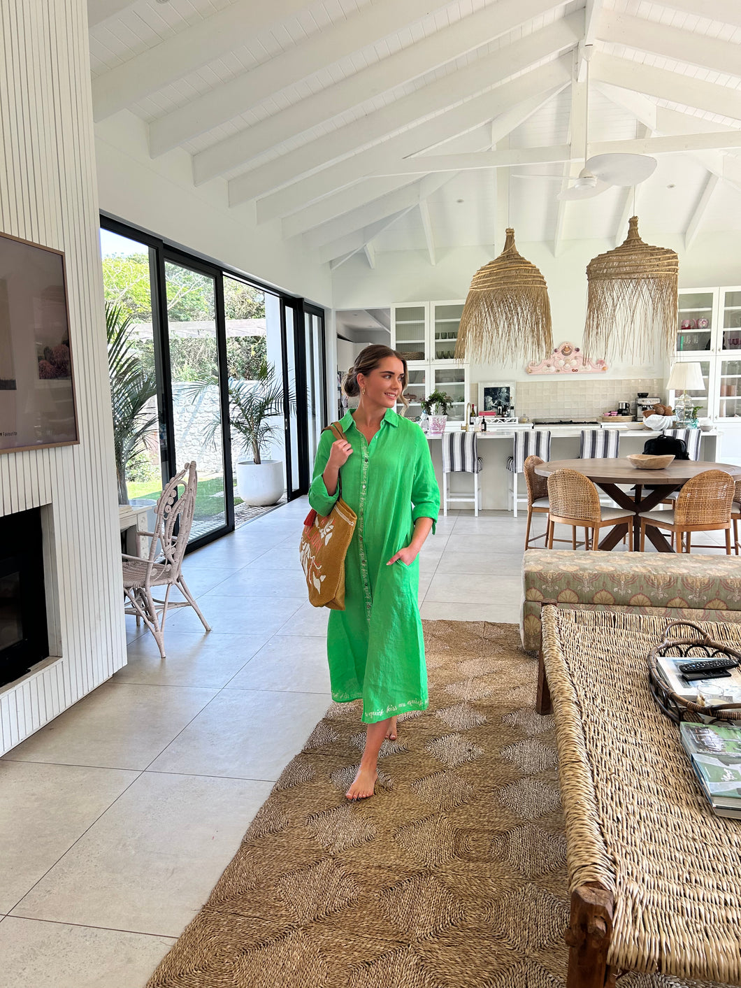 FRENCH LINEN / SHIRT DRESS