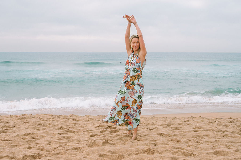 FRANCES DRESS/ FROLICKING  SKINNY G COLLAB
