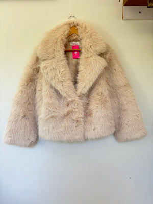 KIDMAN FAUX FUR BOXY JACKET