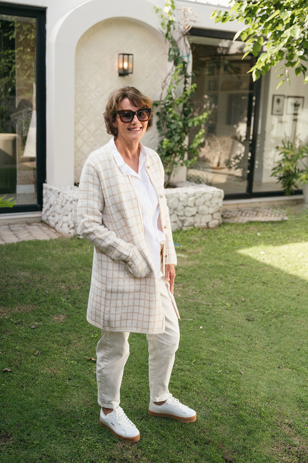 STEPFORD CHECK COAT