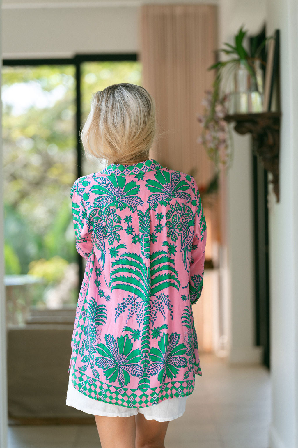 HAVANA SHIRT / PINK GREEN PINE