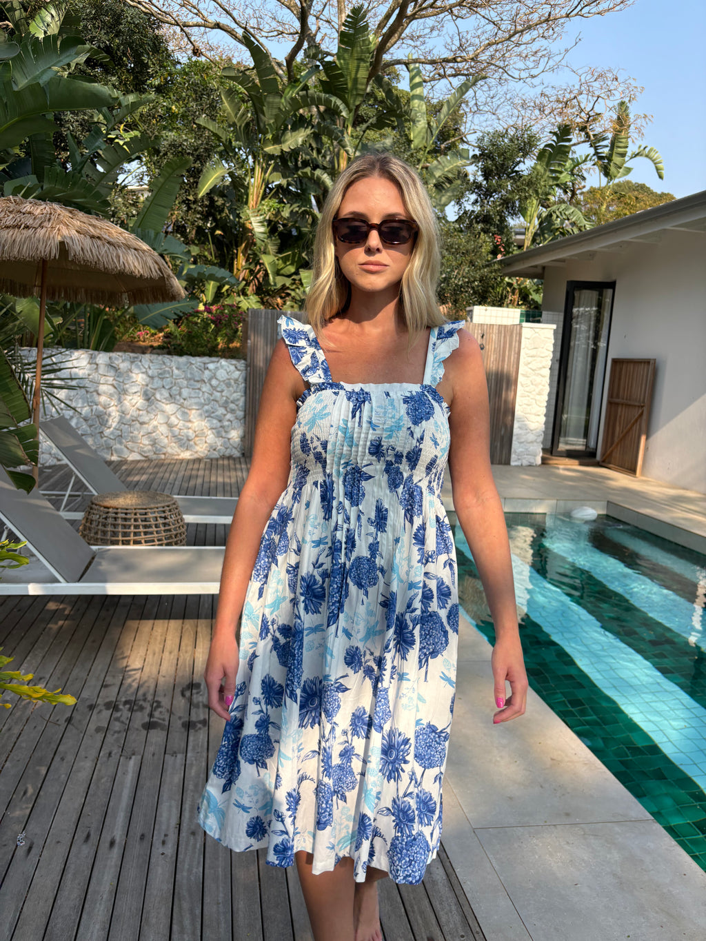 PARADISE DRESS / CHARMIS BLUE