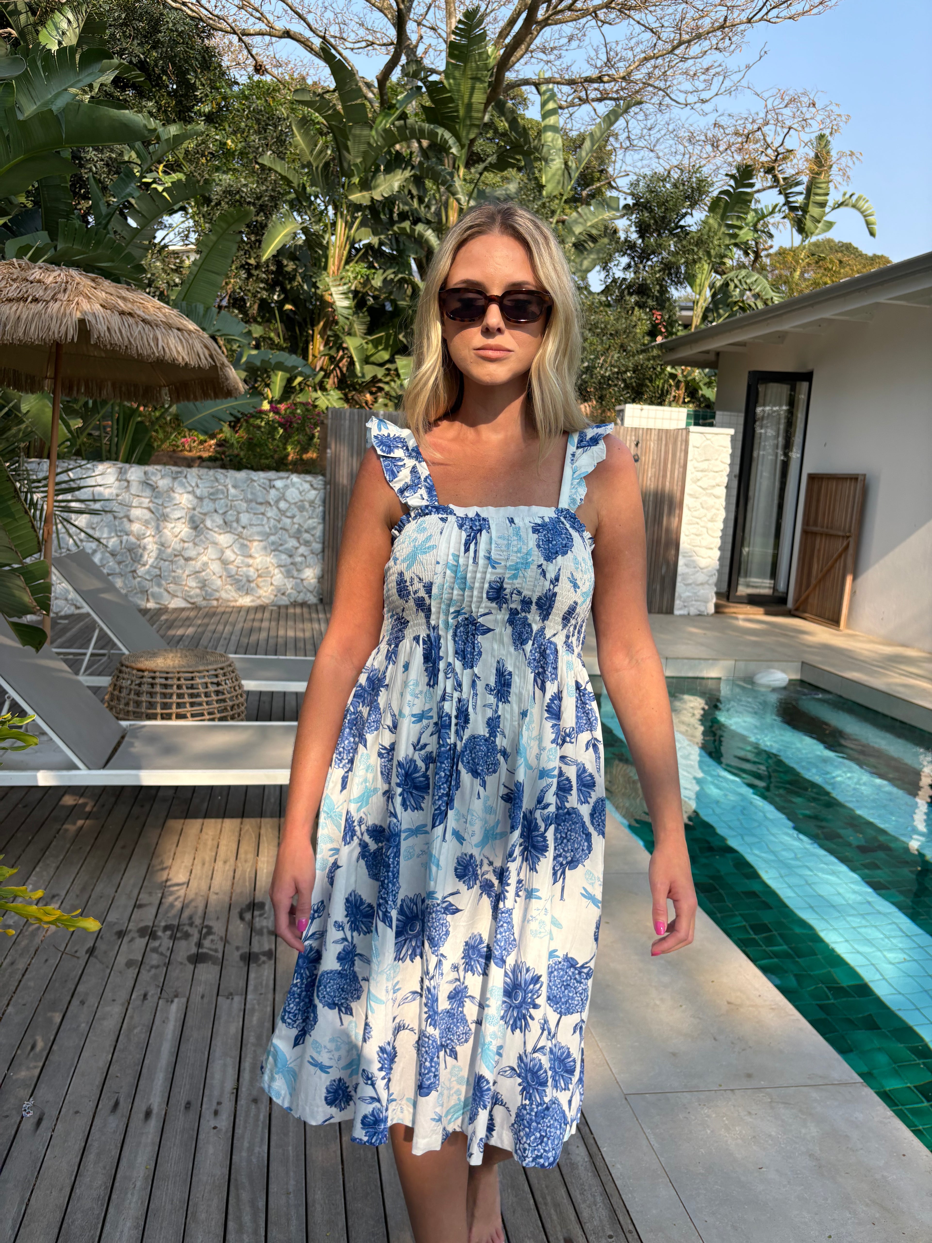 PARADISE DRESS / CHARMIS BLUE