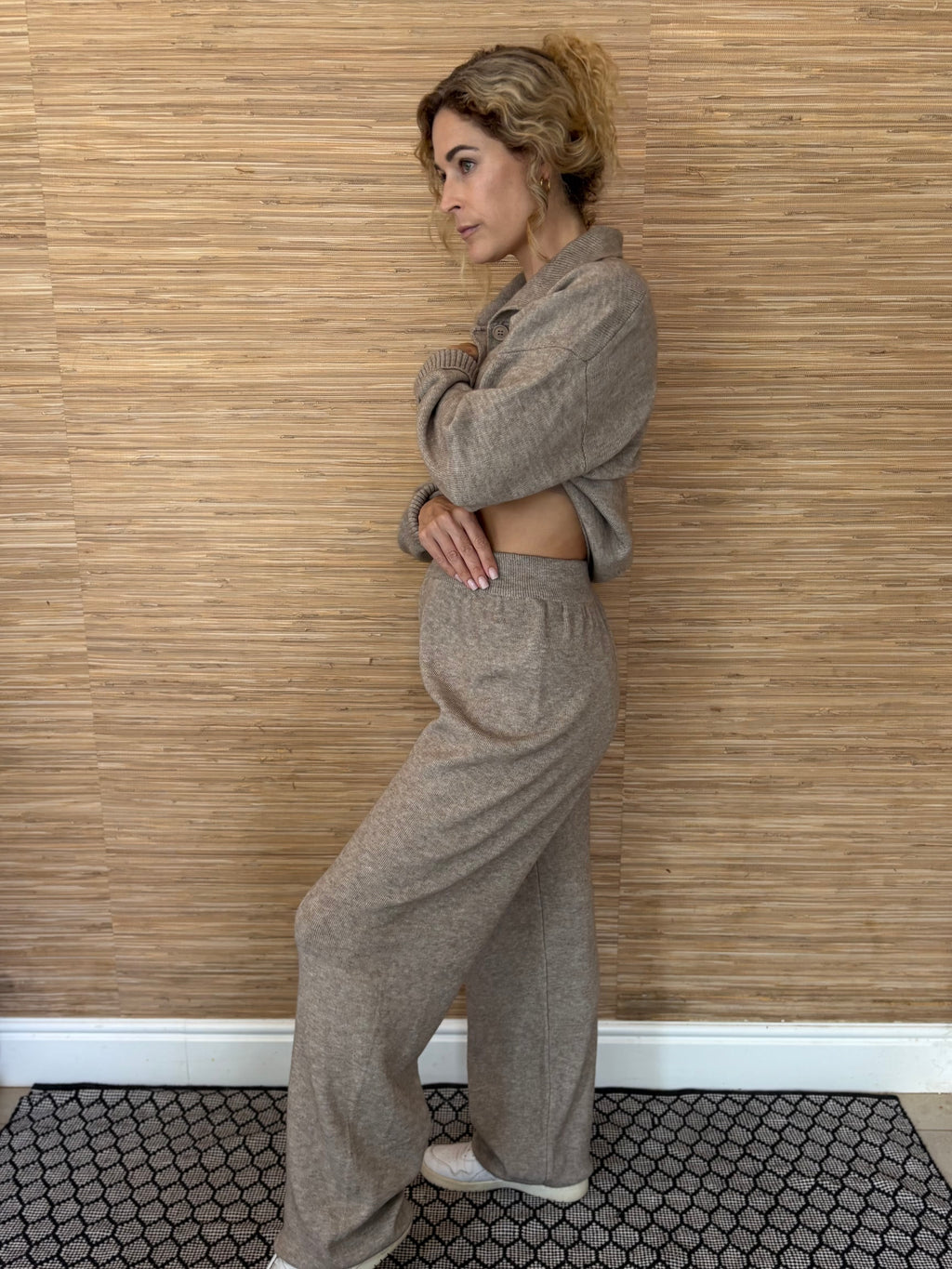 SAVANNAH BUTTON KNIT JERSEY