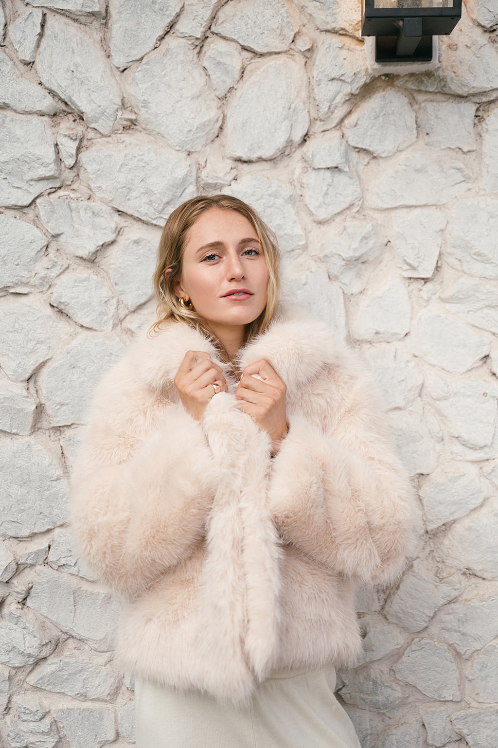 KIDMAN FAUX FUR BOXY JACKET