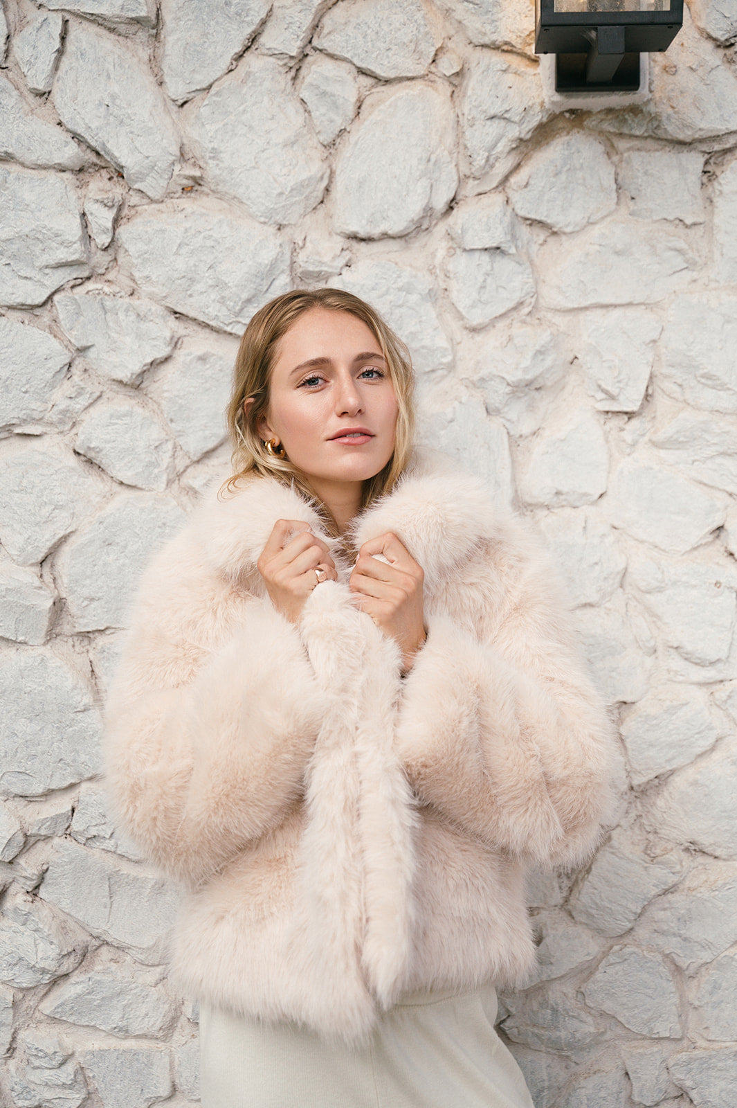 KIDMAN FAUX FUR BOXY JACKET