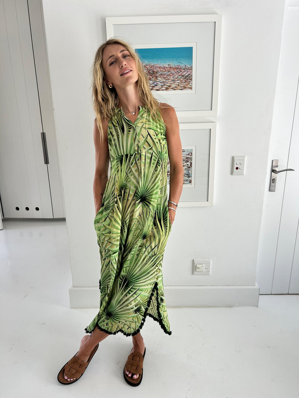 HAVANA FRANCES DRESS / GREEN PALM