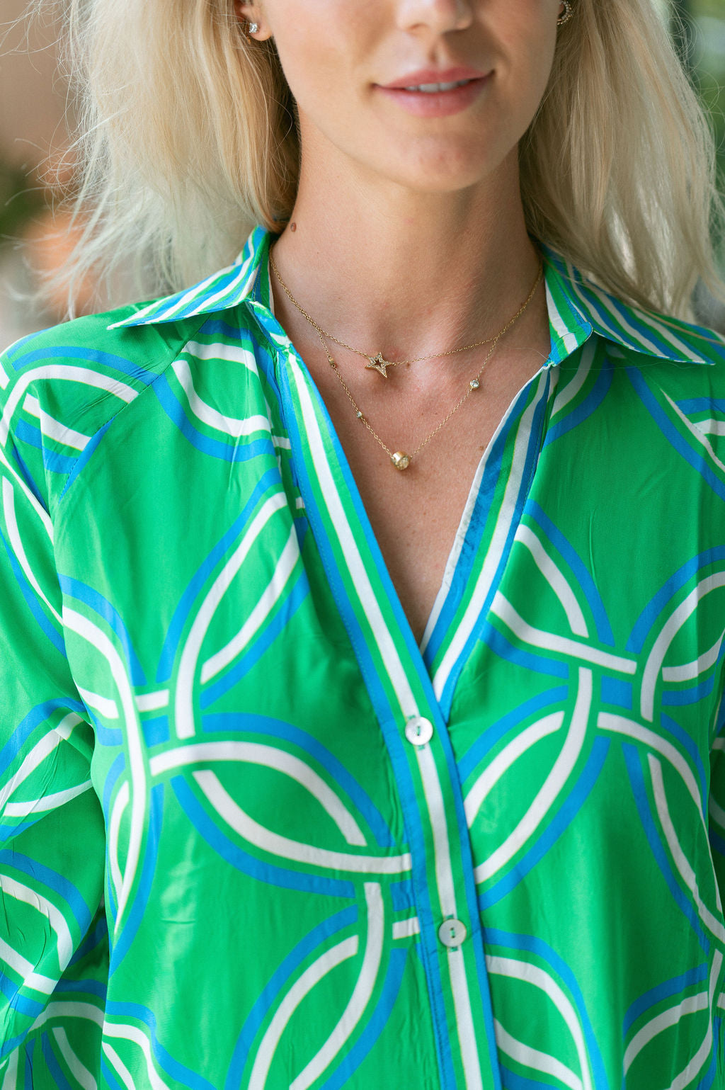 HAVANA TRUDY DRESS / GREEN TRELLACE