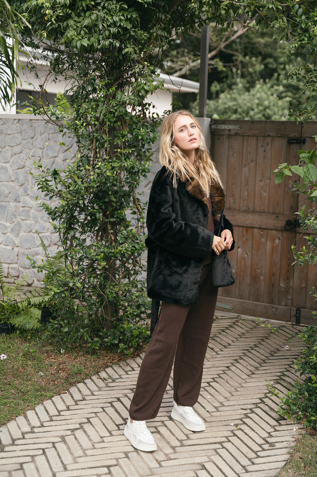 EMILIA FAUX FUR CONTRAST JACKET