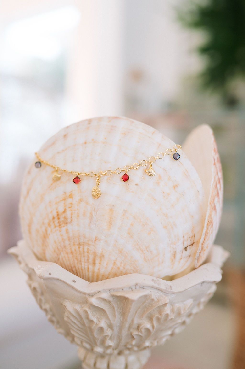 MINI SHELL & GEM NECKLACE