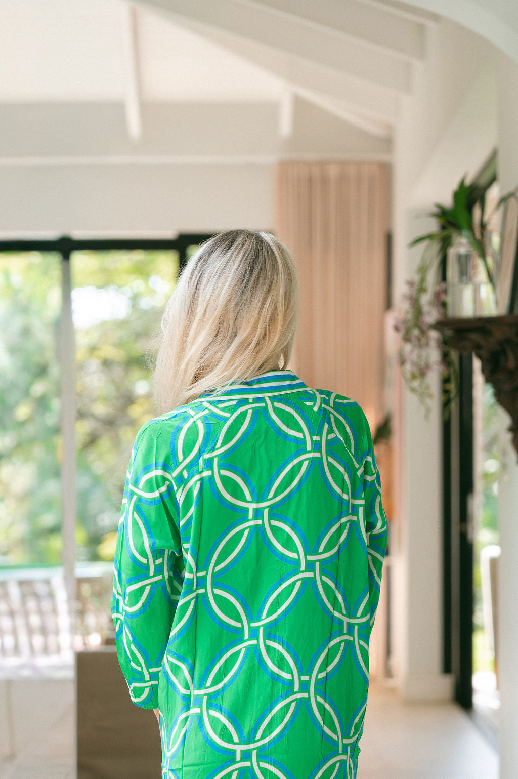 HAVANA TRUDY DRESS / GREEN TRELLACE