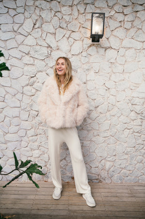 KIDMAN FAUX FUR BOXY JACKET