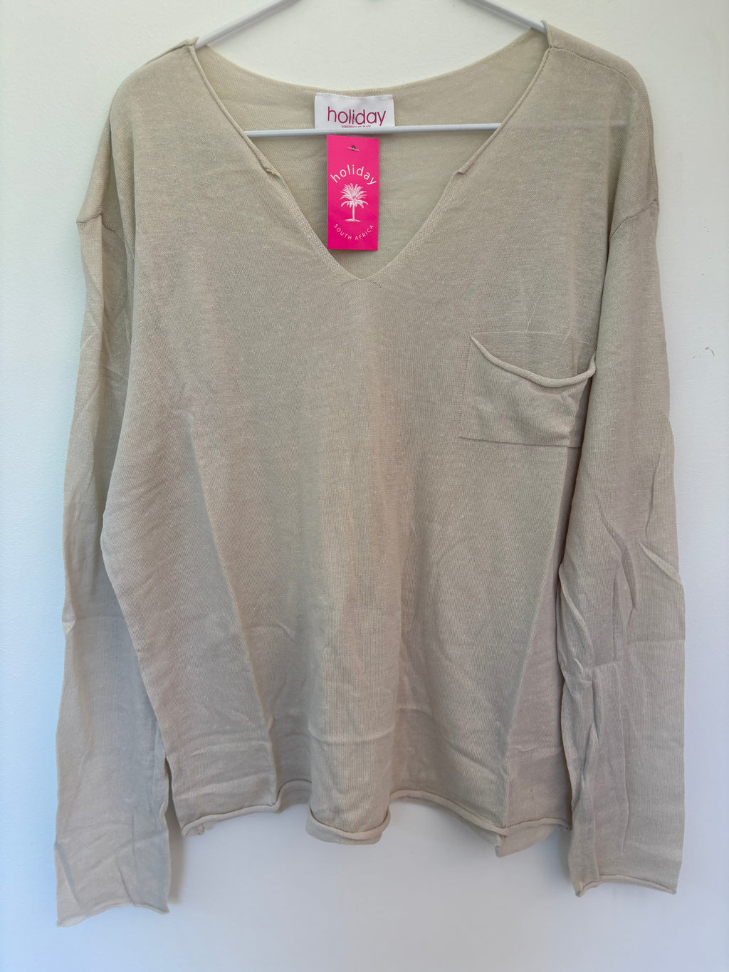 LIGHT POCKET KNIT TOP