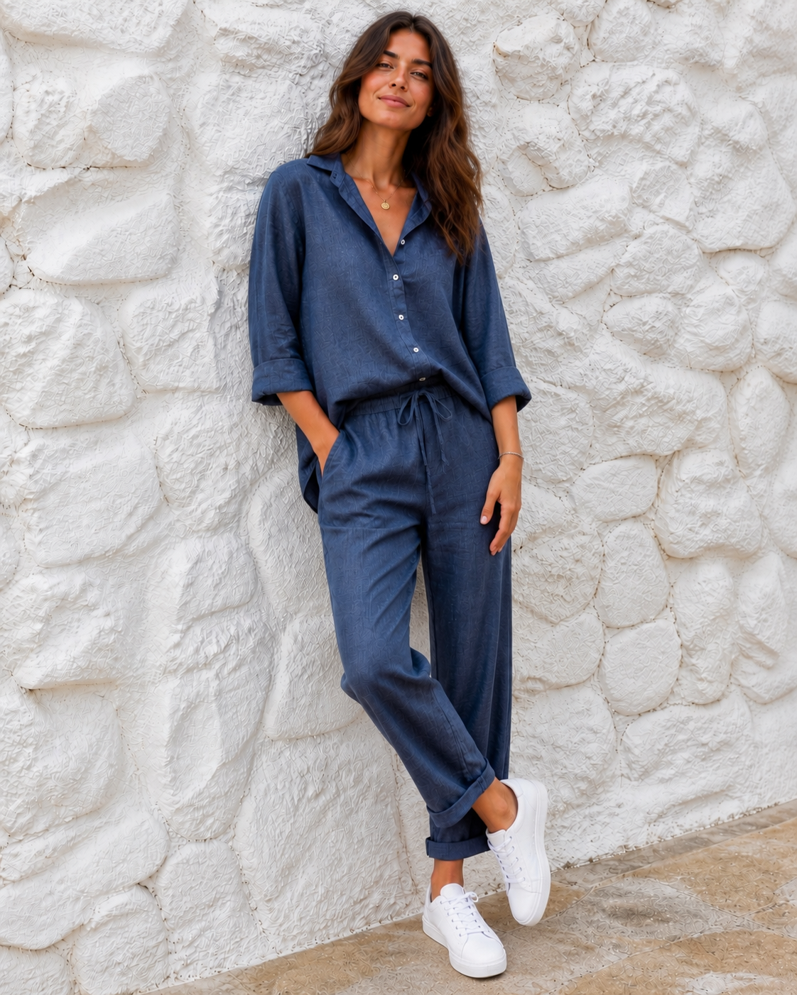 LINEN LOUNGE PANTS/ MIDNIGHT
