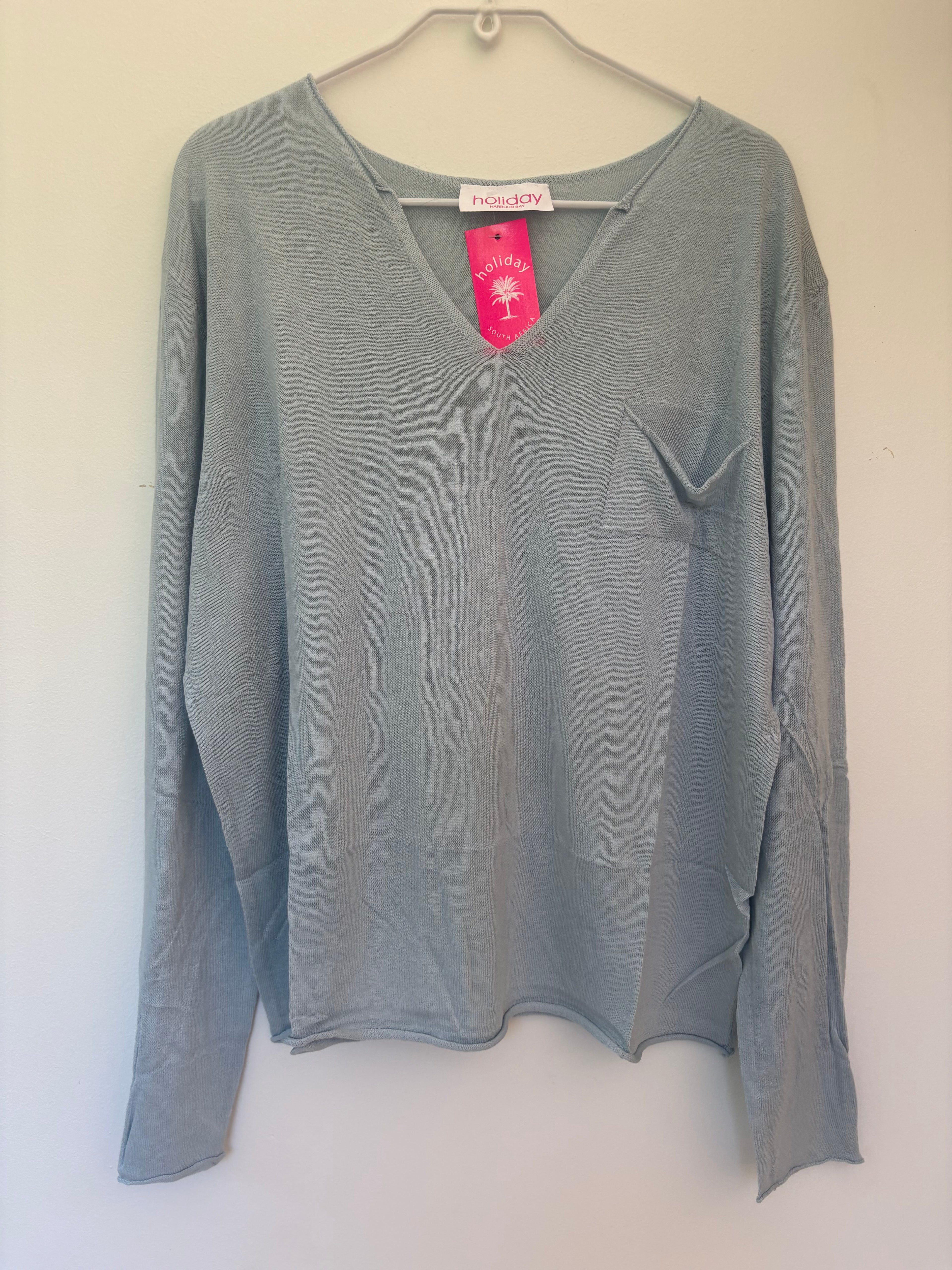 LIGHT POCKET KNIT TOP