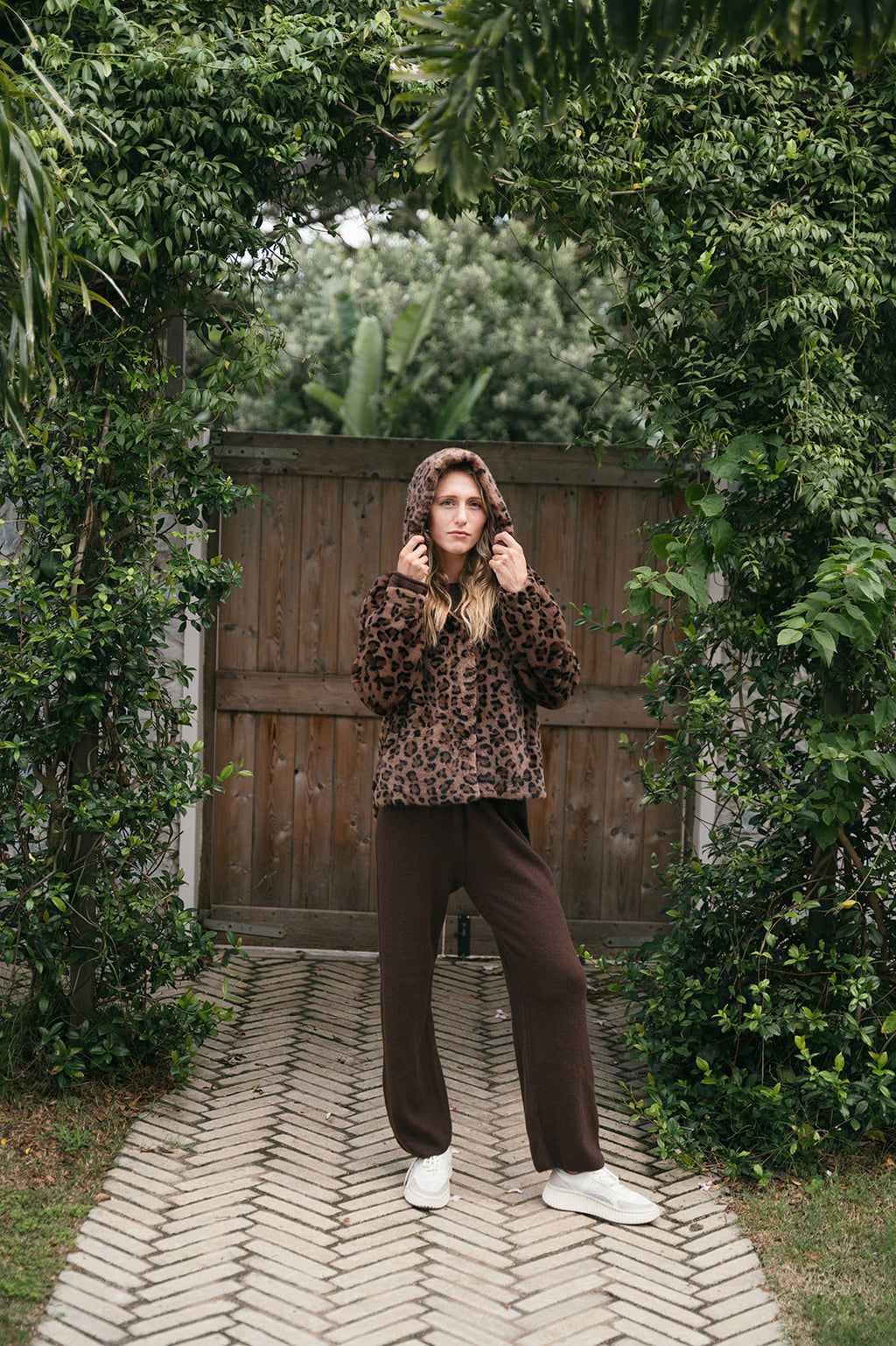 LEOPARD HOOD JACKET